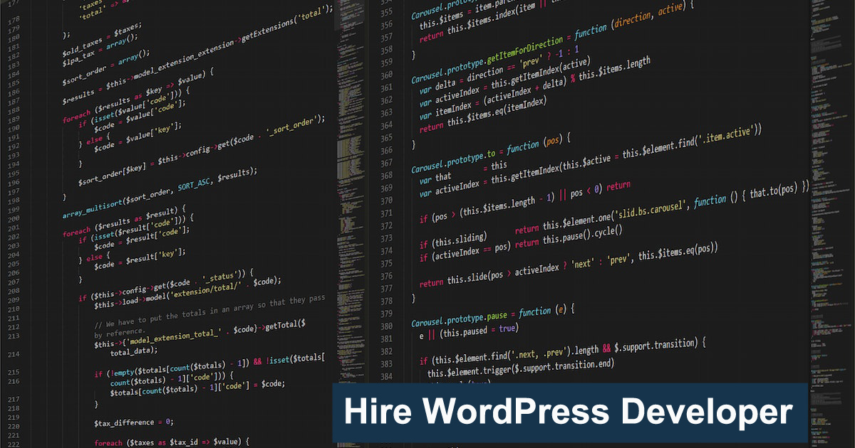hire a wordPress developer