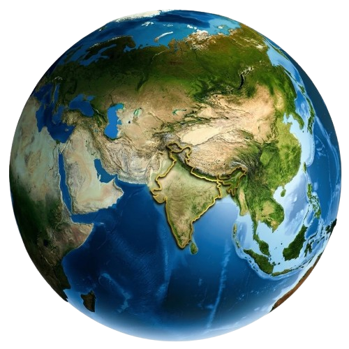 india globe